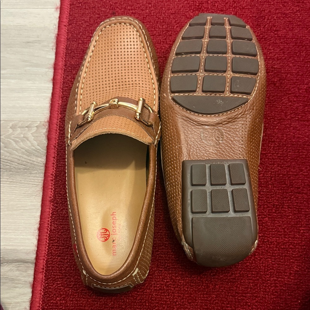 Marc Joseph Tan Leather Loafers for Men